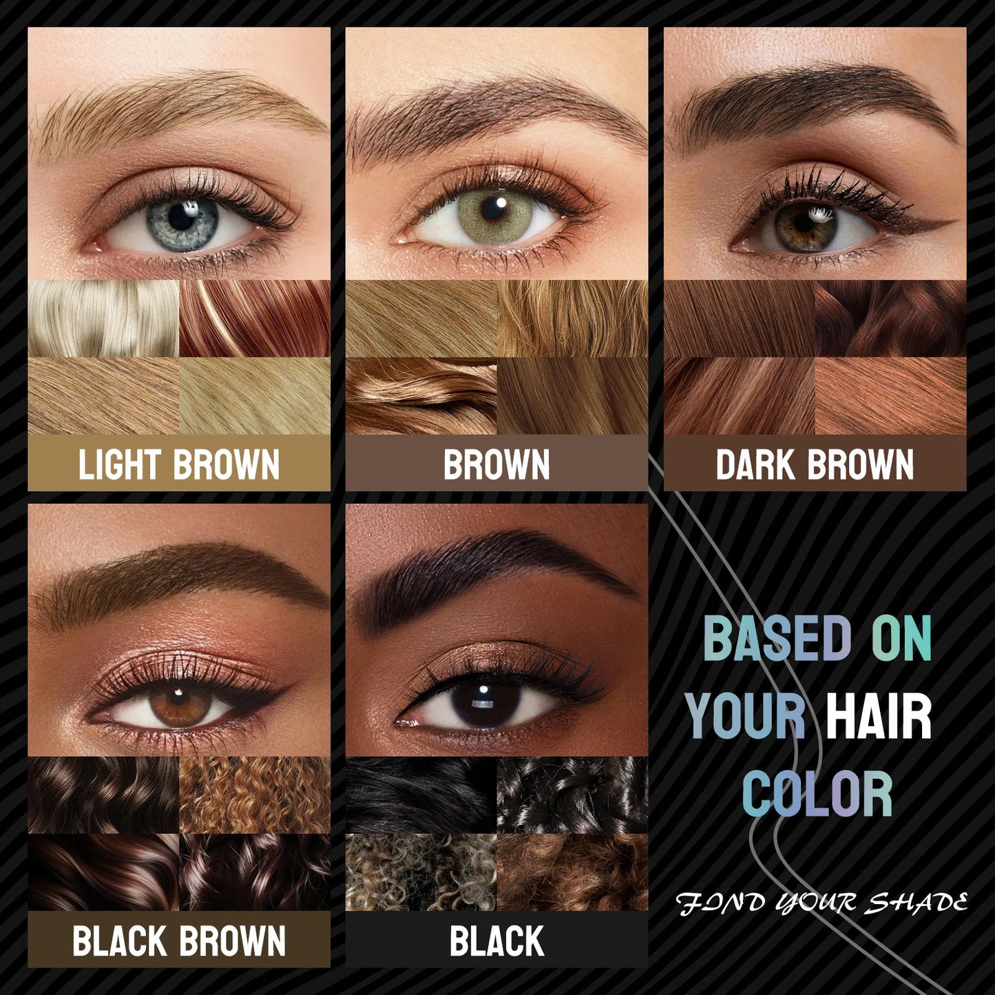 2-in-1 Waterproof Eyebrow Pencil