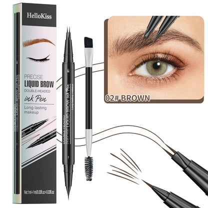 2-in-1 Waterproof Eyebrow Pencil