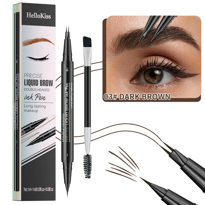 2-in-1 Waterproof Eyebrow Pencil