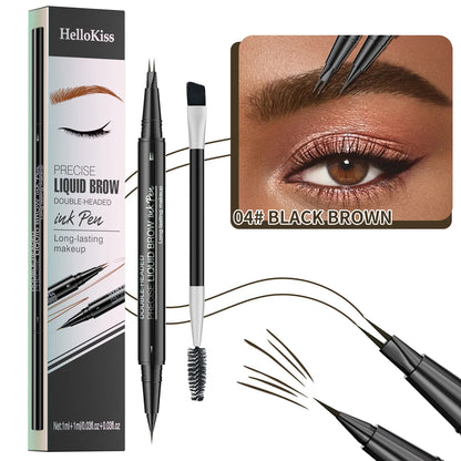 2-in-1 Waterproof Eyebrow Pencil